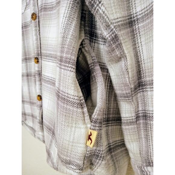 Upcycled Hollister Flannel w/ TOOL Patch — Handmade One-of-a-Kind Alt Metal SZ L - Picture 7 of 10